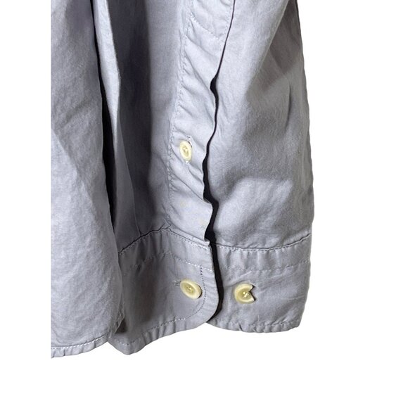 Banana Republic Shirt Mens Large Long Sleeve Button Down Top Slim Fit Gray Work - Picture 8 of 13